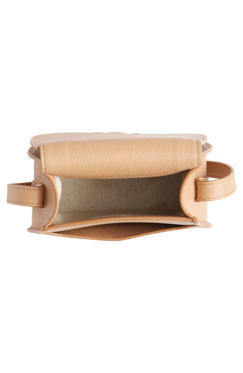 Chloé Small Marcie Leather Crossbody Bag In Light Tan