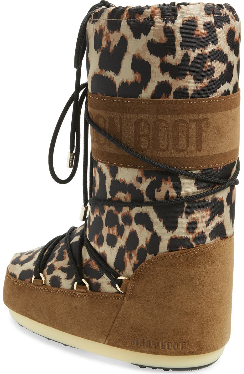 Moon Boot<sup>®</sup> Kids' Icon Water Repellent Moon Boot, Alternate, color, Brown Multi