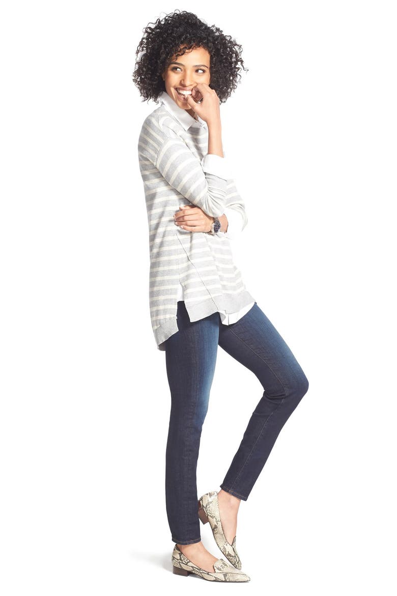 'Diana' Stretch Skinny Jeans, Alternate, color, BLINDING