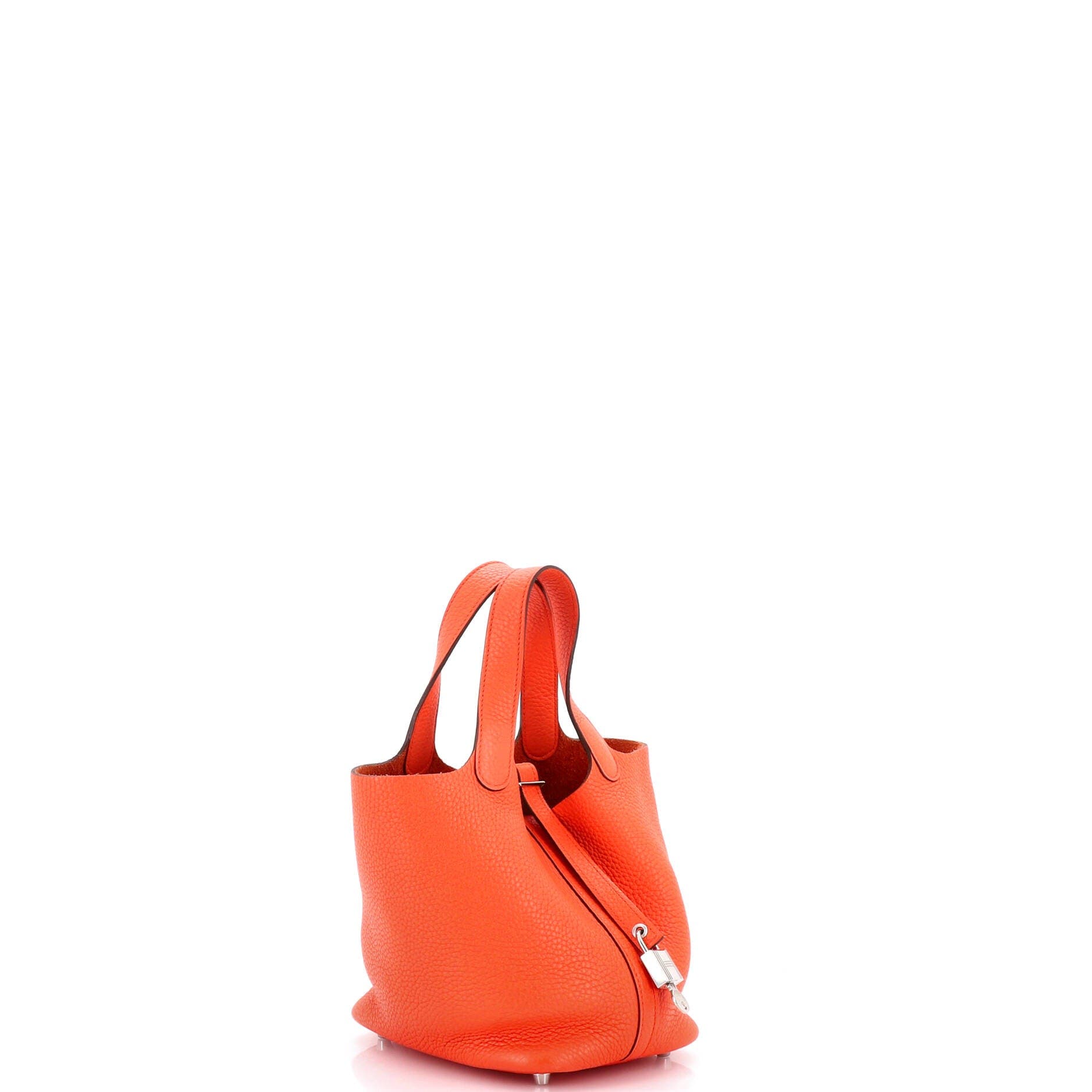Pre-Owned Hermes Picotin Lock Bag Clemence PM, Alternate, color, Orange Poppy