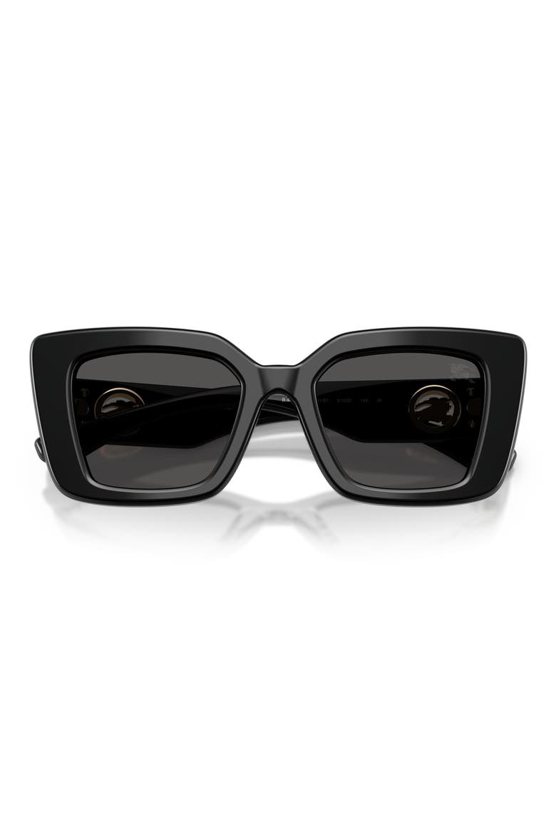 51mm Cat Eye Sunglasses, Alternate, color, BLACK / DARK GREY