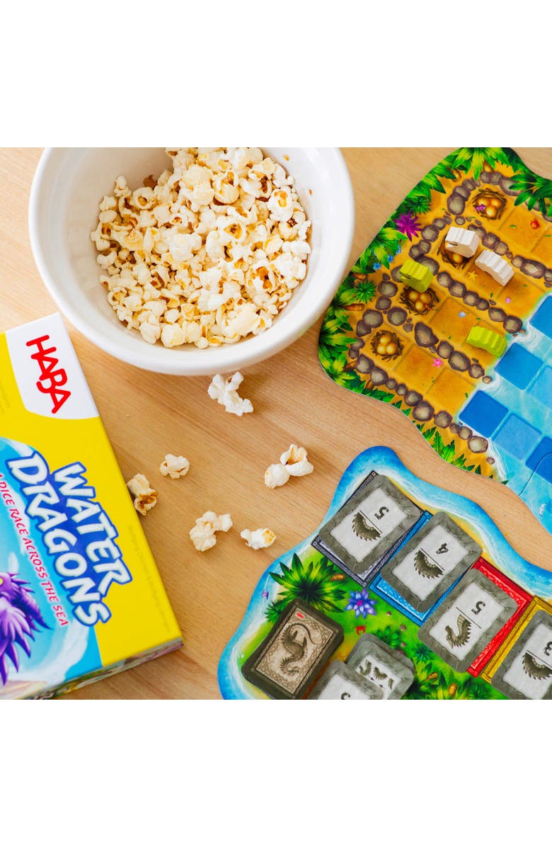HABA Water Dragons Kids Board Game and Fast-Paced Dice Game with Wooden Components for Ages 5 and up, Made in Germany, Alternate, color, Multi