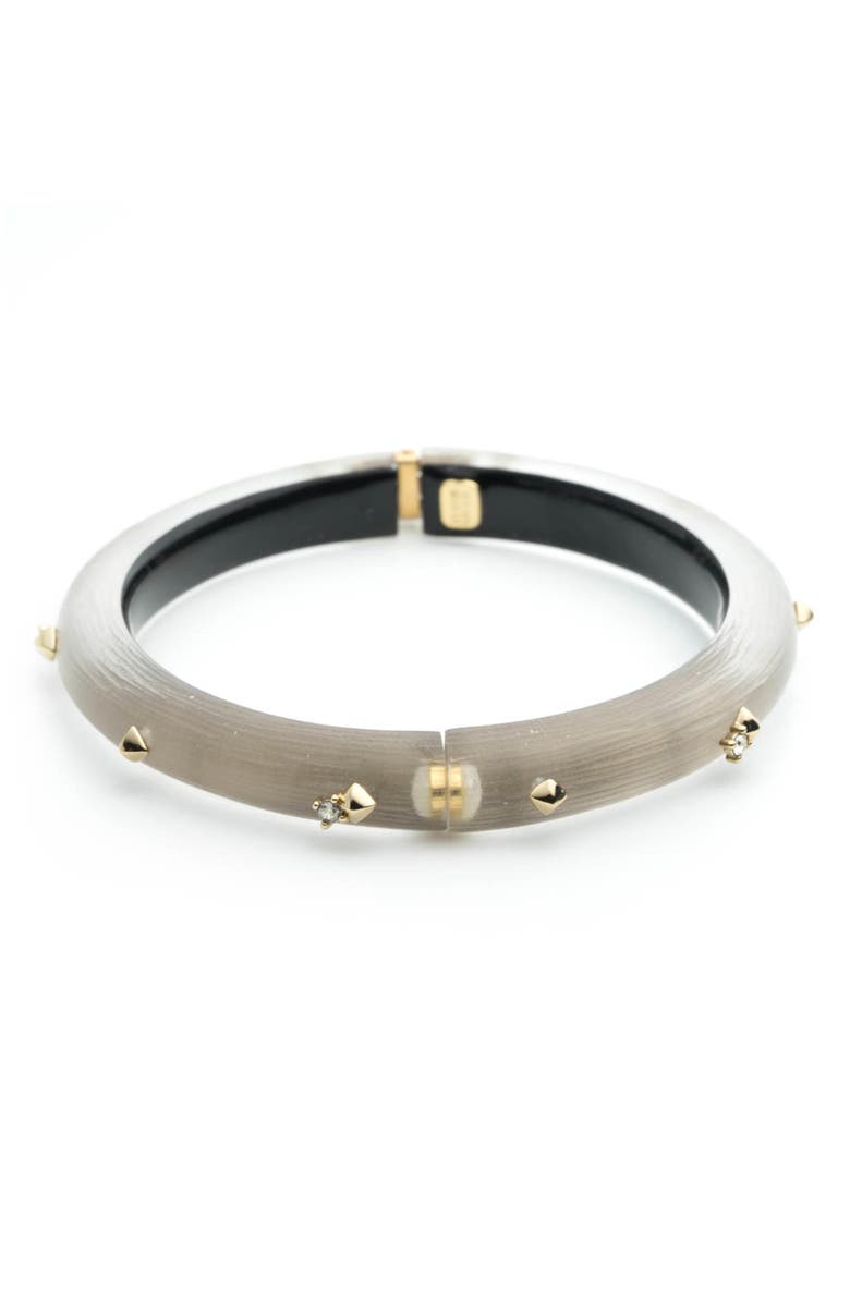 Alexis Bittar Essentials Golden Stud Hinge Bangle, Alternate, color, 
