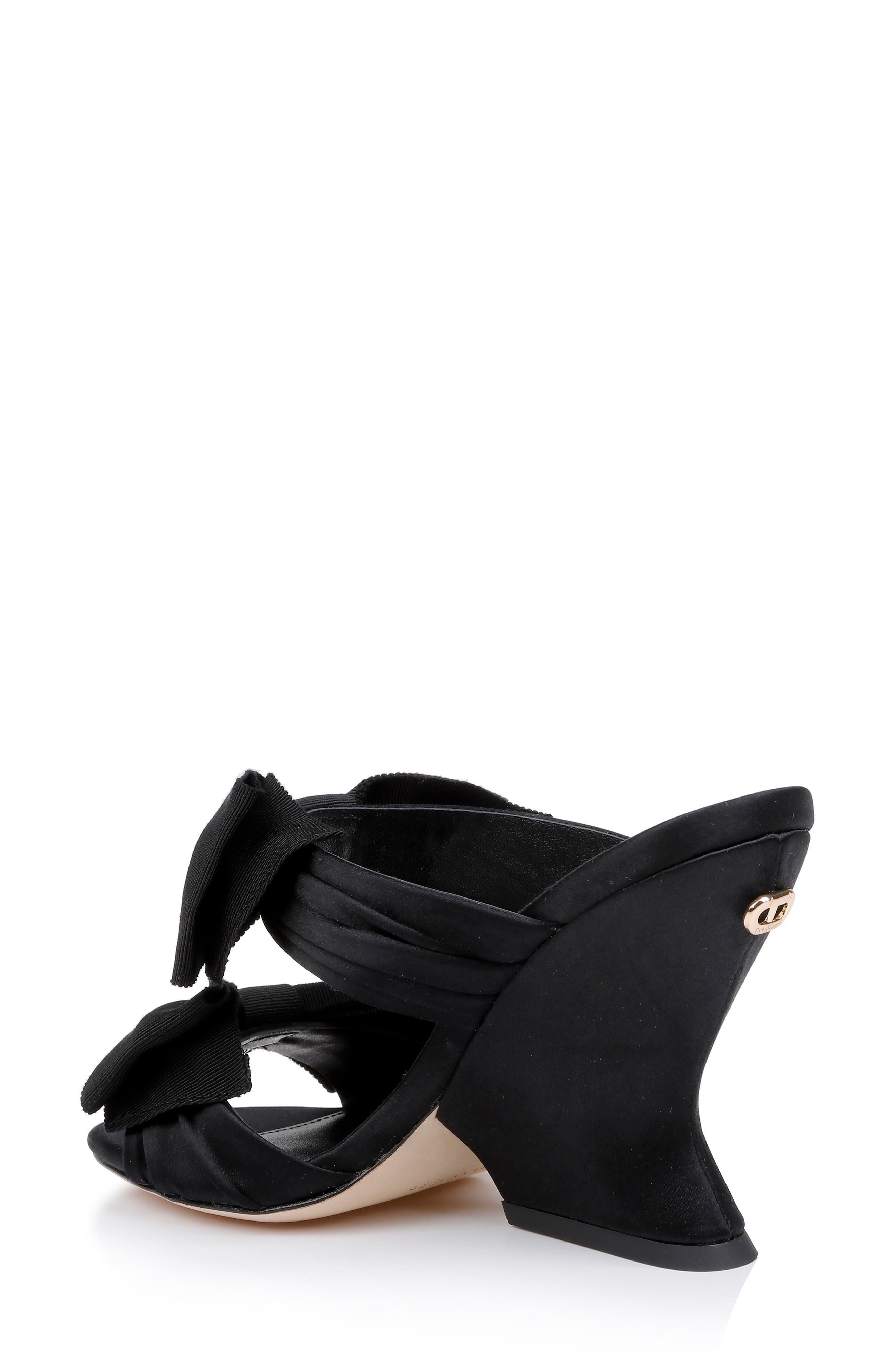 Dee Ocleppo Burgundy Double Bow Slide Sandal, Alternate, color, 