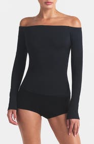 SKIMS Smooth Layers Off the Shoulder Top