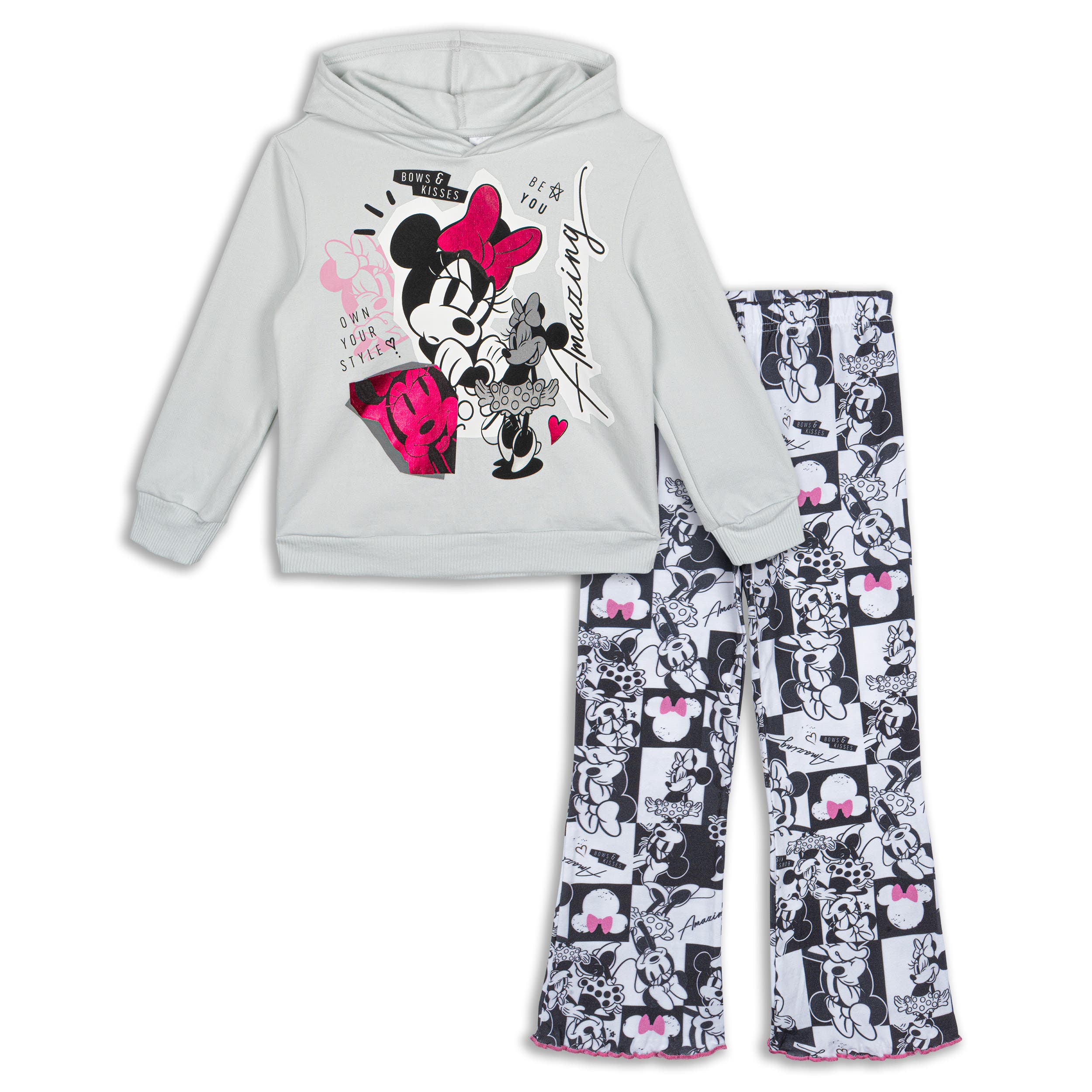 Minnie Grey Pink Black