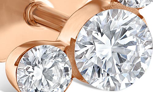 MARIA TASH MARIA TASH INVISIBLE SETTING THREE DIAMOND STUD EARRING 