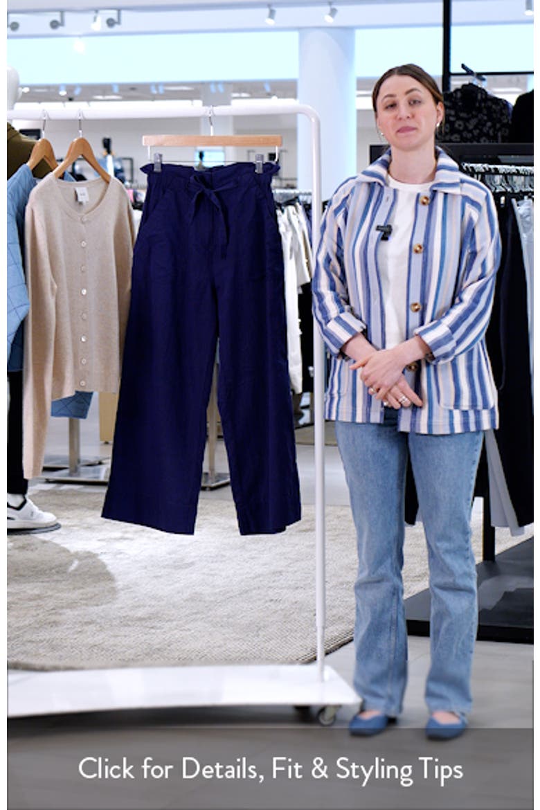 Linen & Cotton Drawstring Pants video