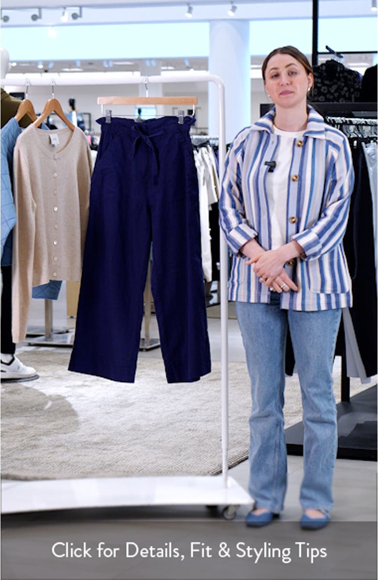 Linen & Cotton Drawstring Pants, sales video thumbnail