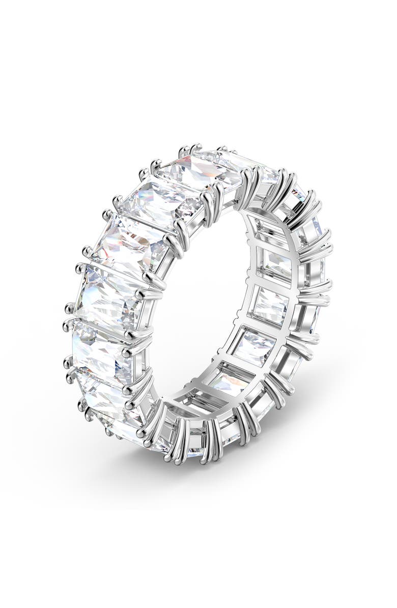 Swarovski Matrix Ring, Alternate, color, Silver / Clear Crystal