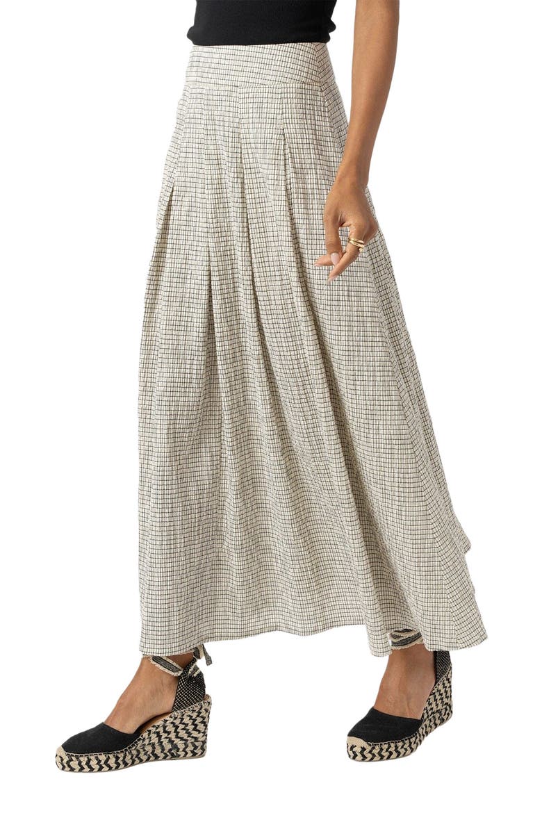 Eliza Pleated Skirt, Alternate, color, White