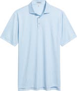 Peter Millar Gingham Check Performance Jersey Polo