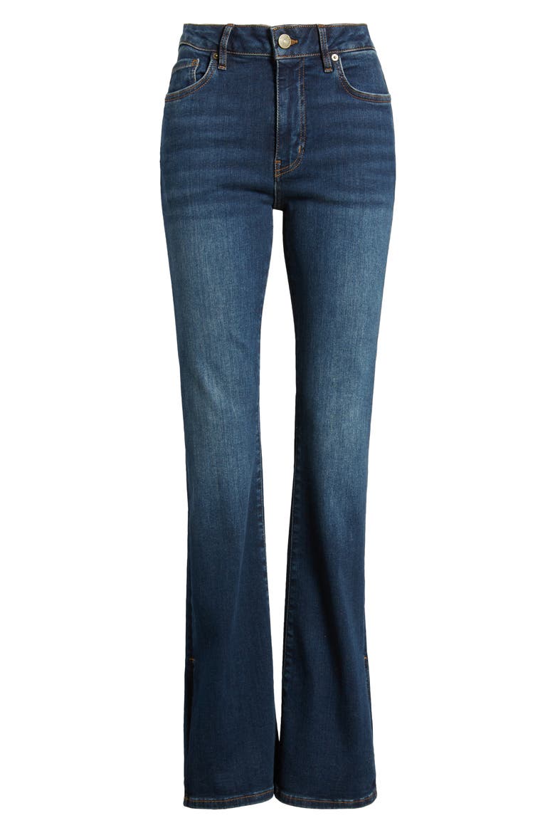 Le Mini Boot Split Hem Bootcut Jeans, Alternate, color, MOONFLOWER