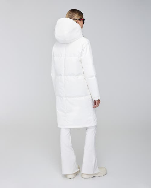 Quartz Co. Ines | Hooded Down Winter Jacket In Ivory
