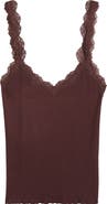 Free People Spring Fever Rib Lace Trim Camisole
