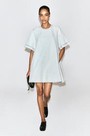 COS Flared Denim Mini Dress
