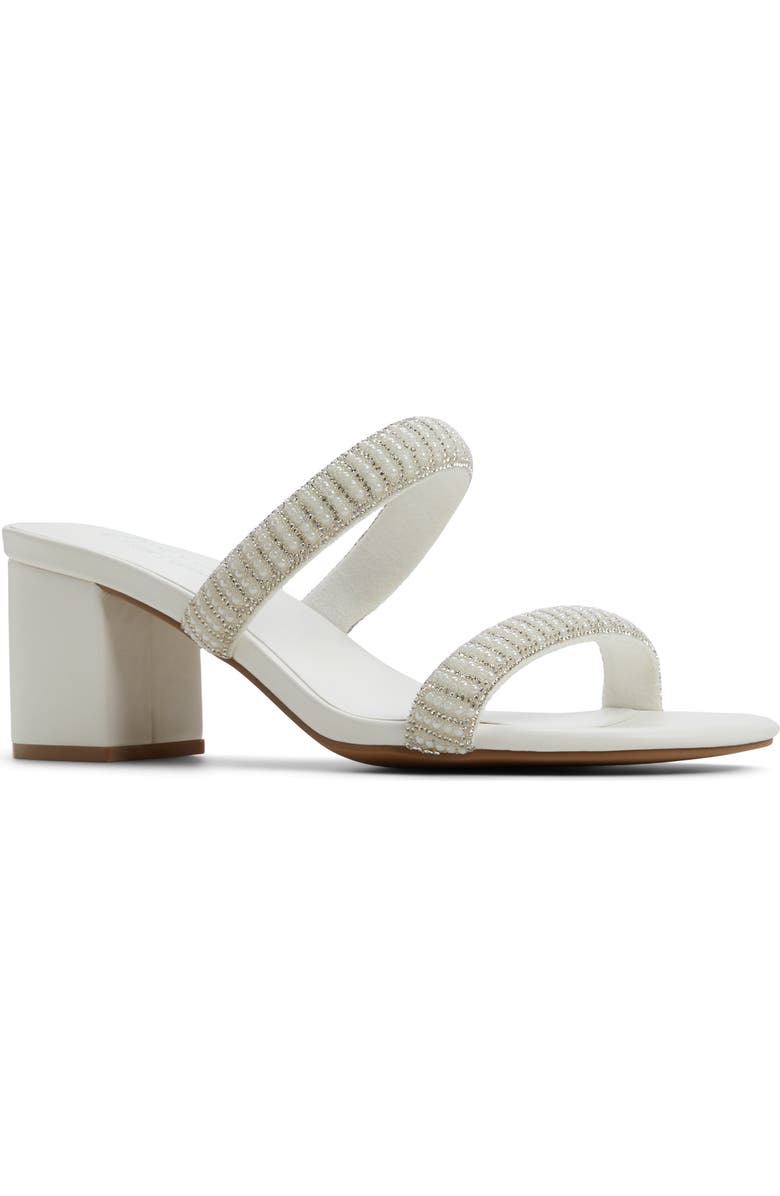 Call It Spring By Aldo Calianaa Embellished Slide Sandal, Main, color, White
