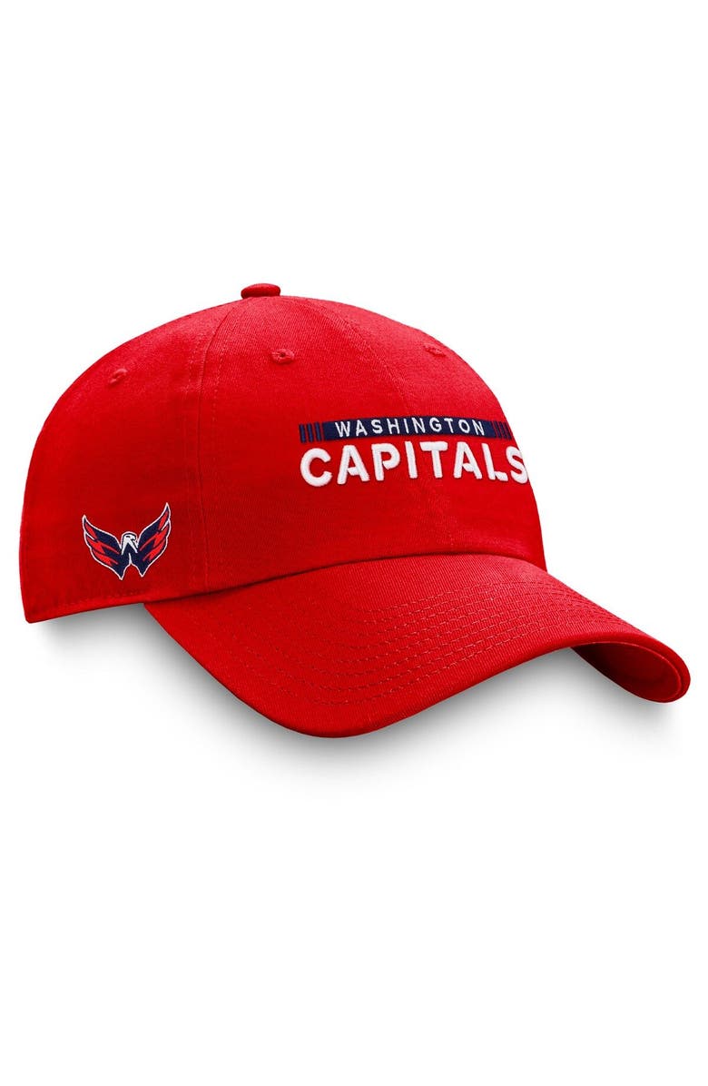 FANATICS Men's Fanatics Branded Red Washington Capitals Authentic Pro Rink Adjustable Hat, Main, color, Red