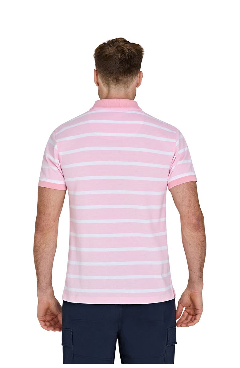 Raging Bull Birdseye Stripe Pique Polo, Alternate, color, Pink