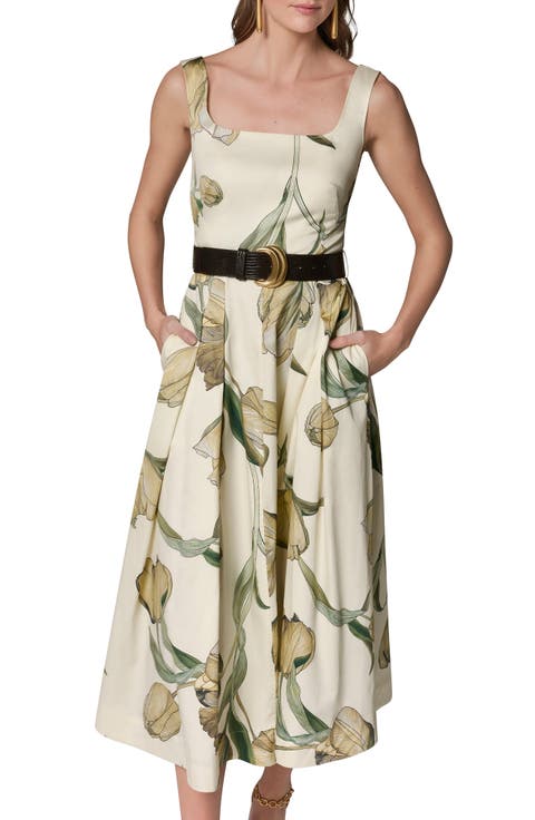 Floral Print A-Line Dress