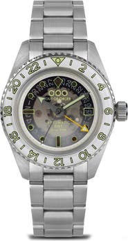 OUT OF ORDER Gin Tonic Automatic GMT Bracelet Watch, 40mm