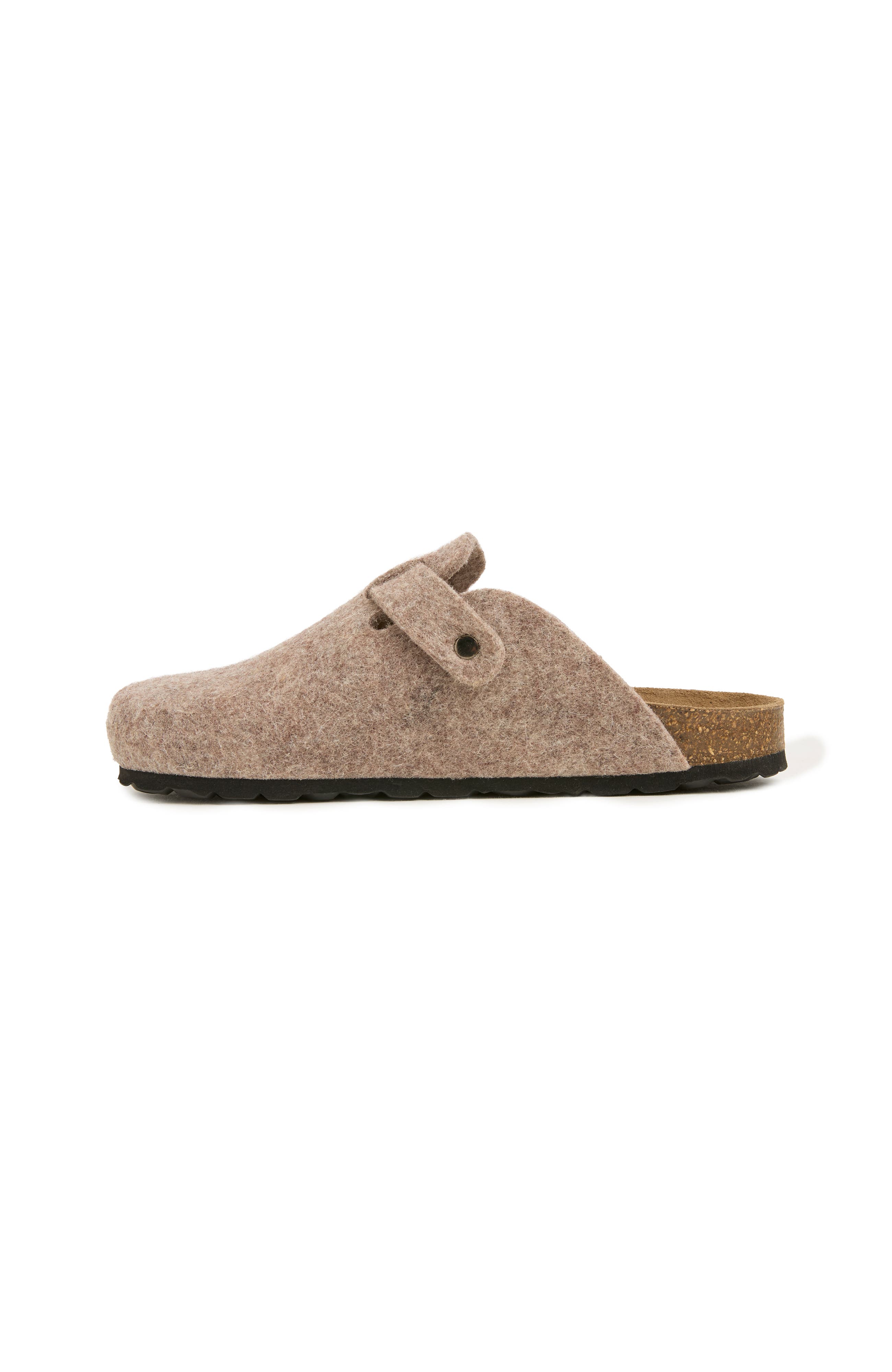 Felt Flatform Clogs, Alternate, color, Taupe