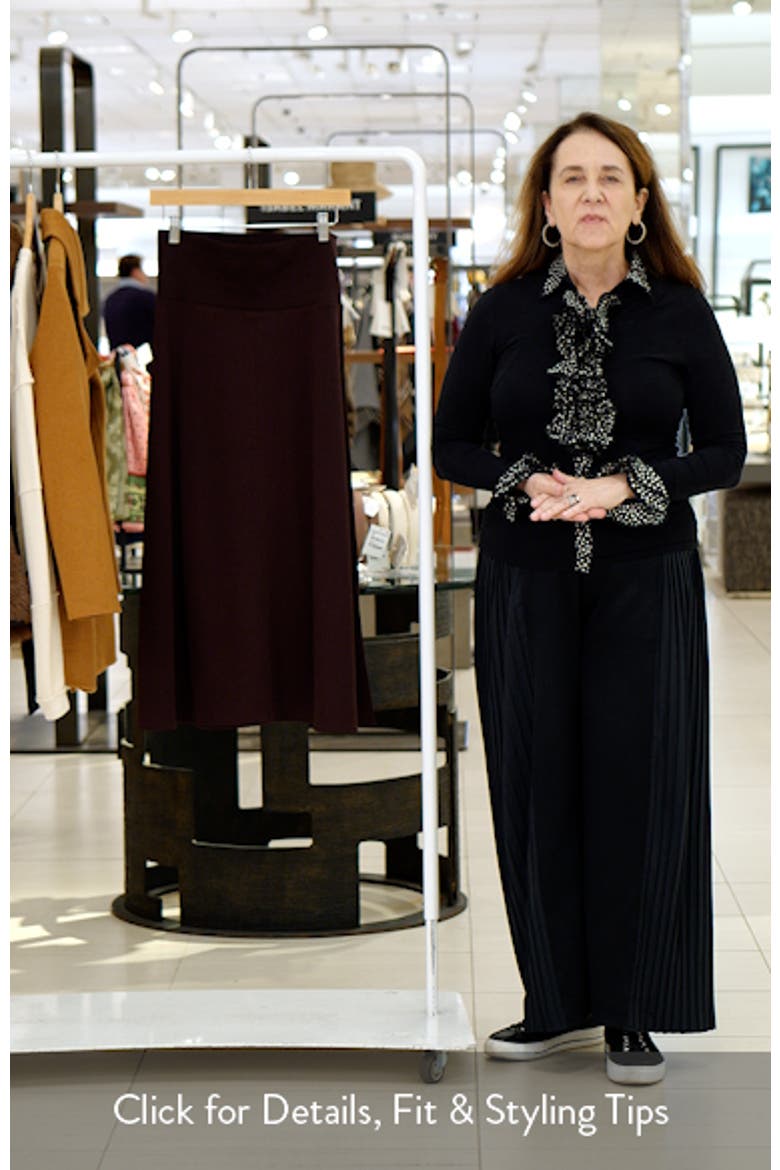 Fine Knit Midi Skirt video