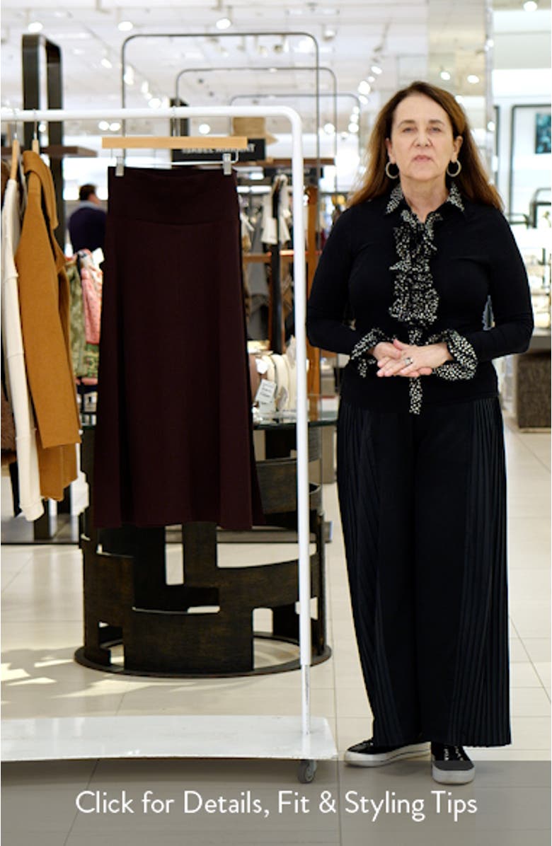 Fine Knit Midi Skirt, sales video thumbnail