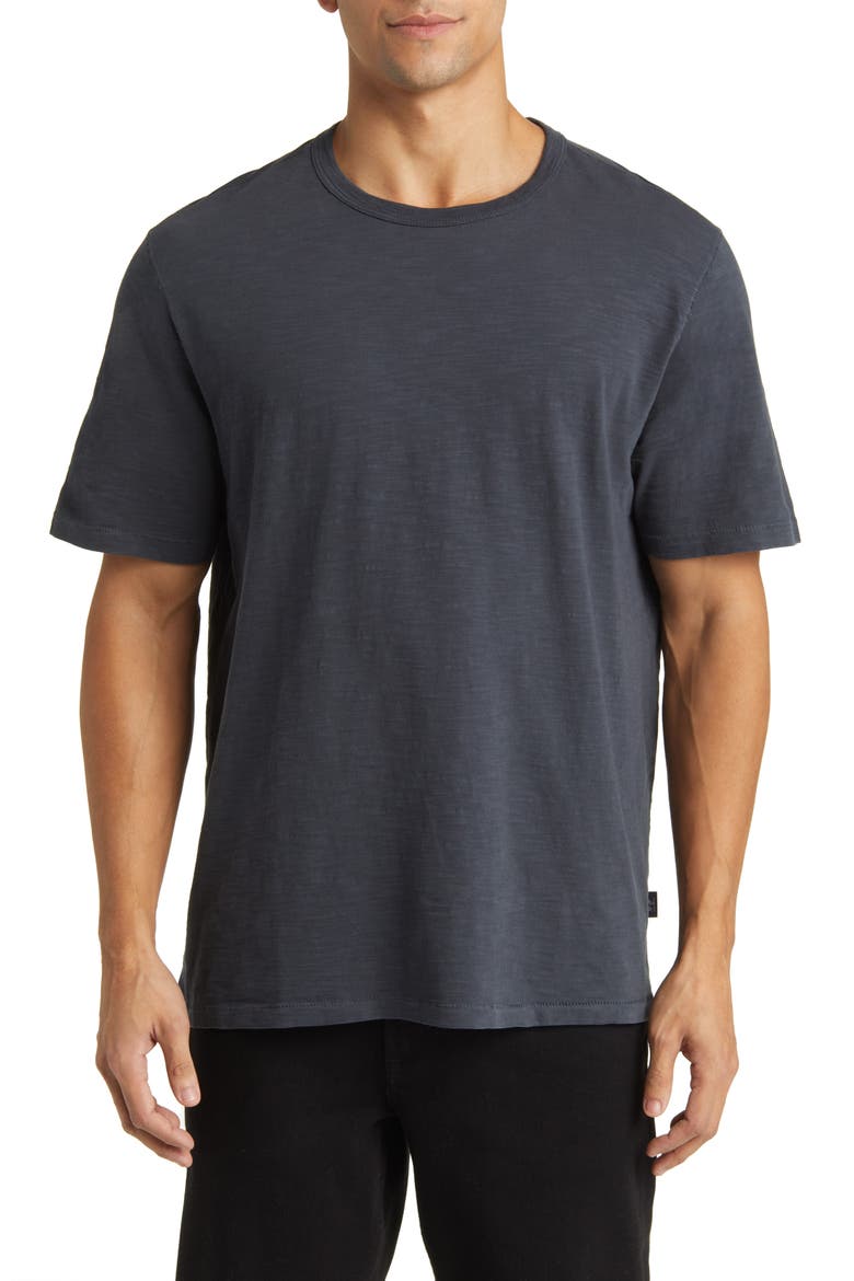Slub Cotton Crewneck T-Shirt, Main, color, BLUEBERRY