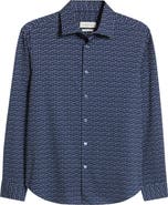 Bugatchi James OoohCotton® Golf Print Button-Up Shirt