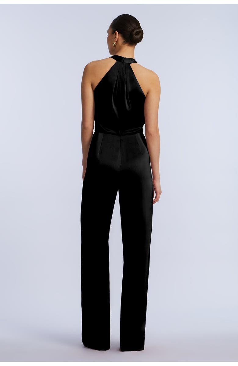BCBGMAXAZRIA Pleated Halter Jumpsuit, Alternate, color,