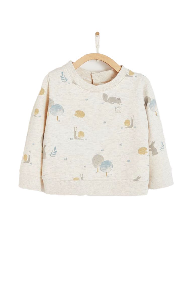 Babycottons Premium Cotton Toni Print Sweatshirt For Infant, Main, color,