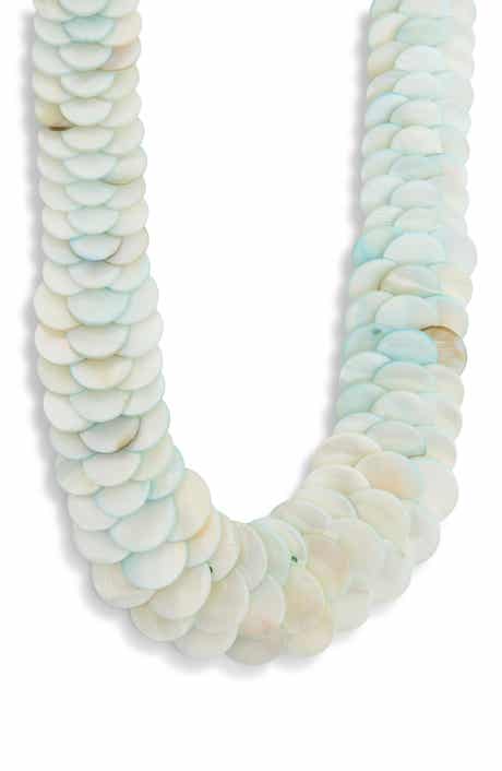 Ki Layered Glass Scale Necklace