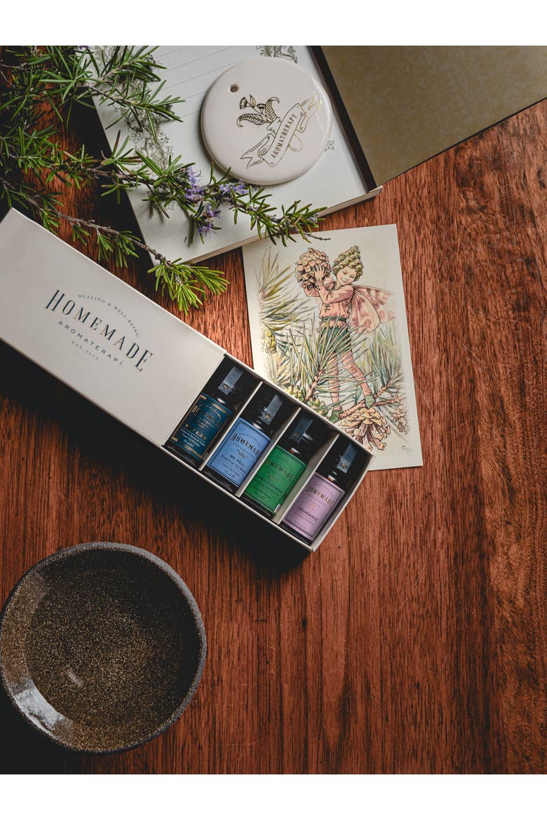 Essential Oil Blend Set 4 pieces, Alternate, color, Amber