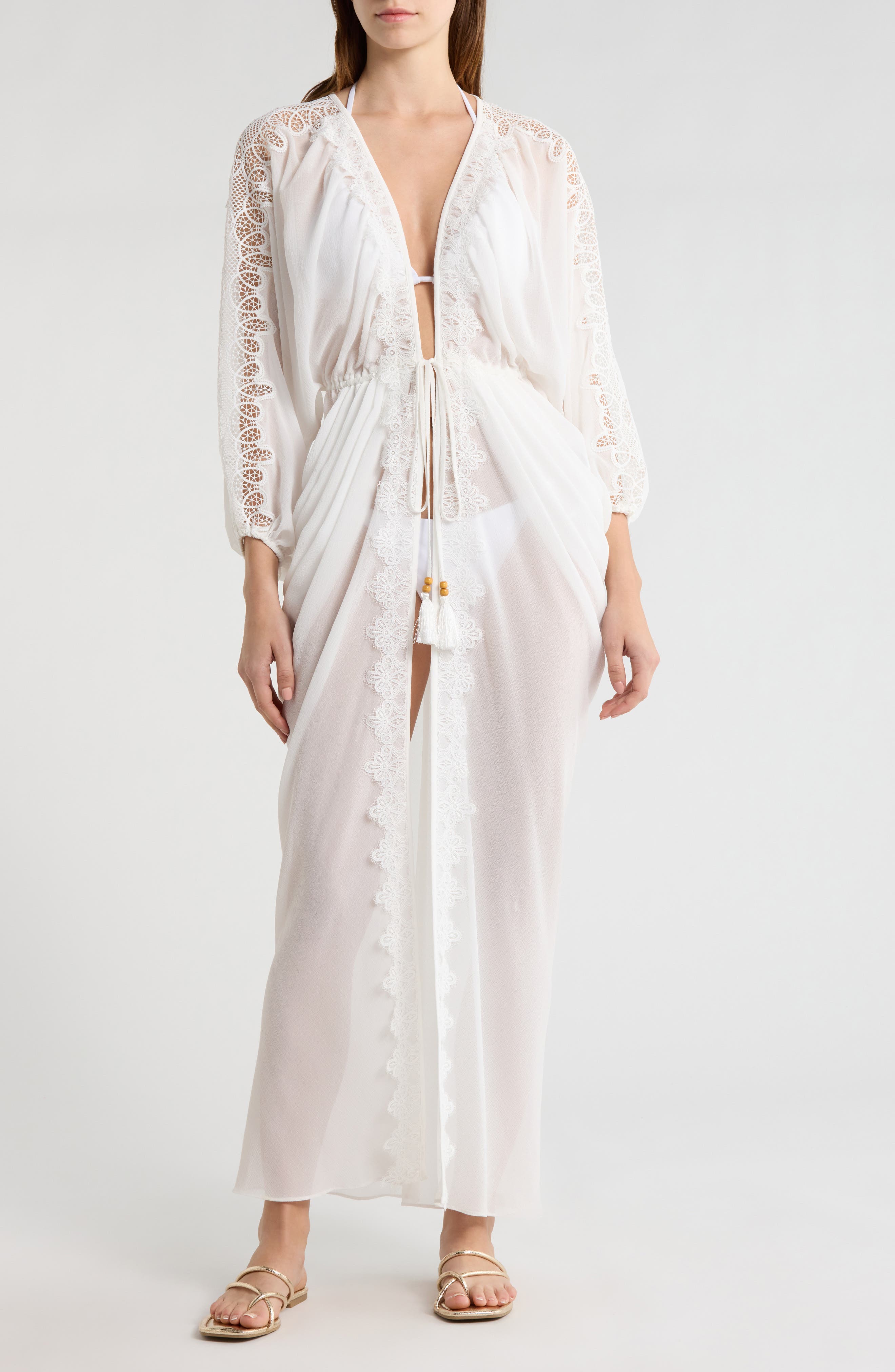 Bernice Lace Trim Cover-Up - image 3