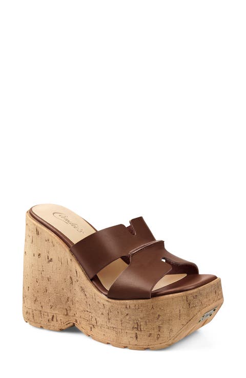 Marabelle Platform Wedge Slide Sandal