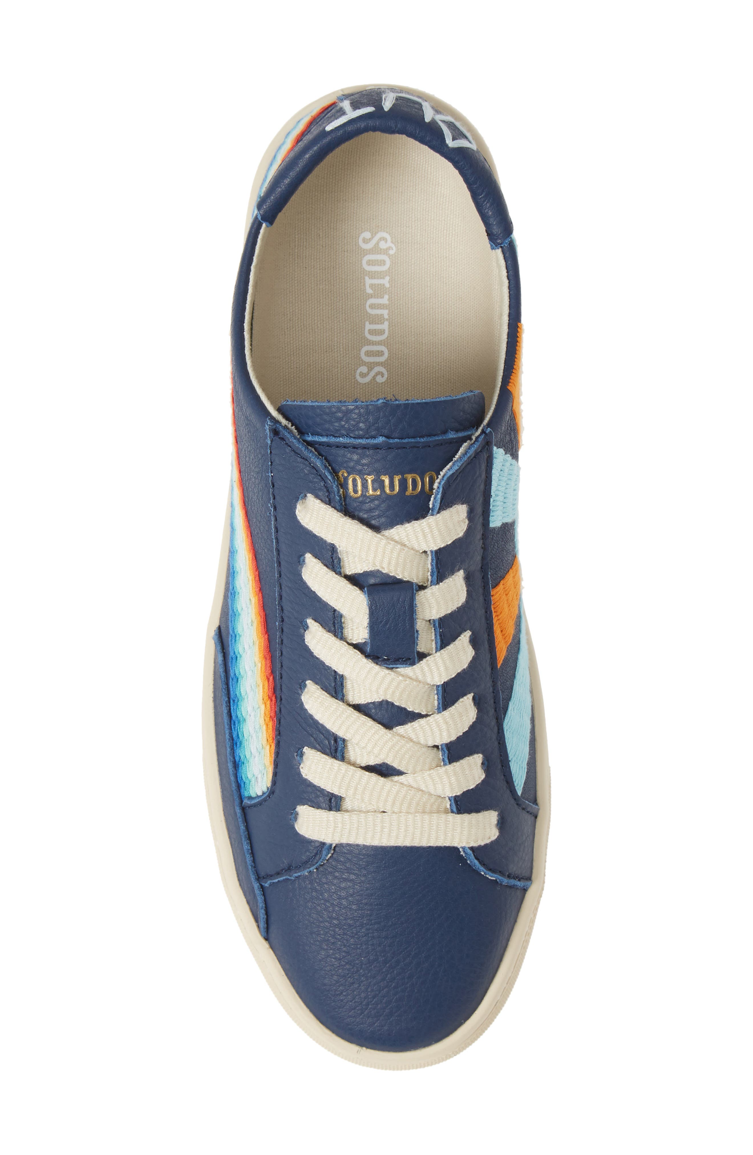 Soludos Rainbow Wave Sneaker, Alternate, color, Blue