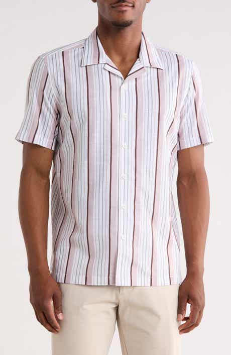Robert Barakett Oswaldo Stripe Camp Shirt