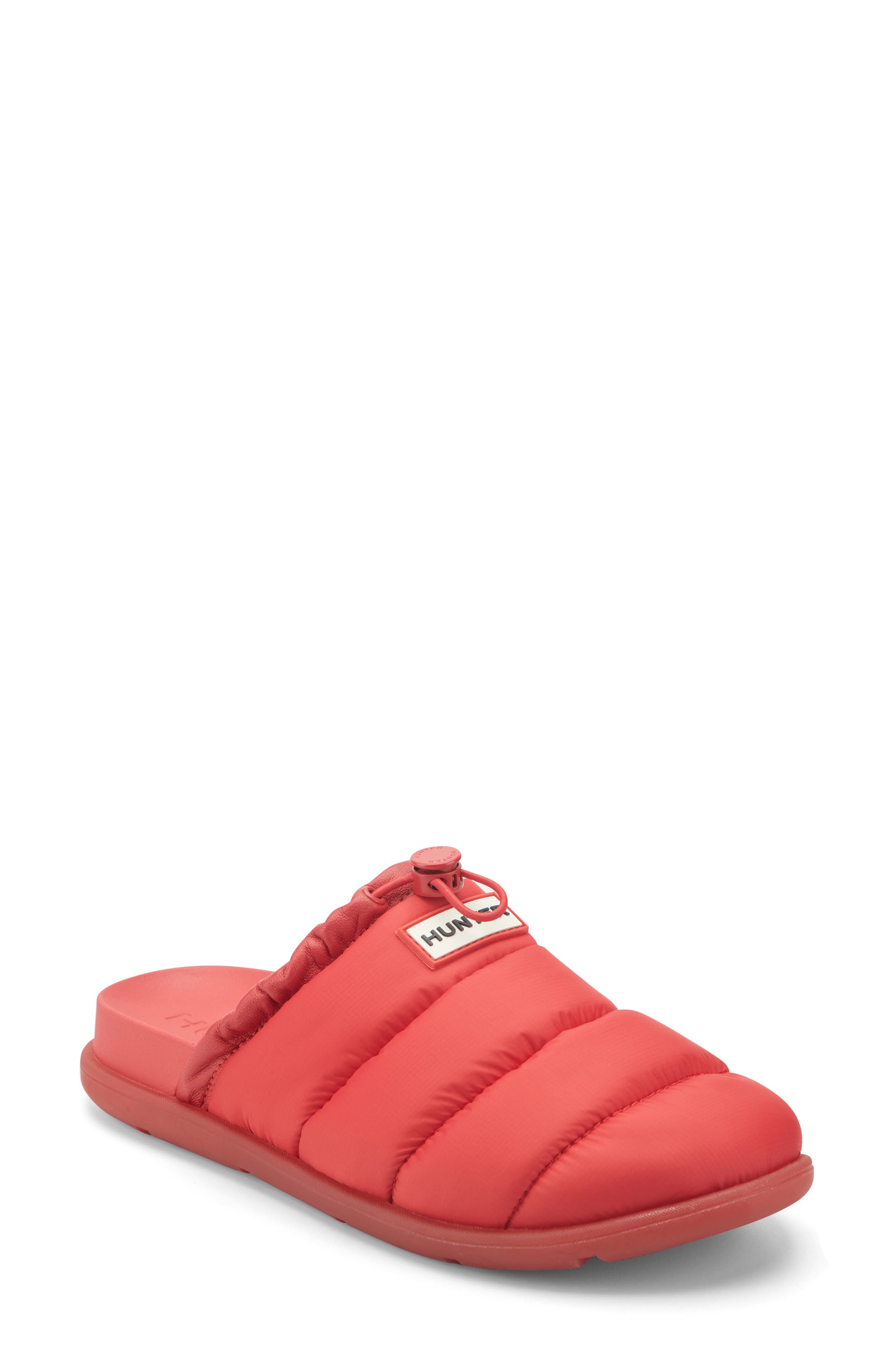 Sloane Quilted Mule, Main, color, MEDIUM RED 610