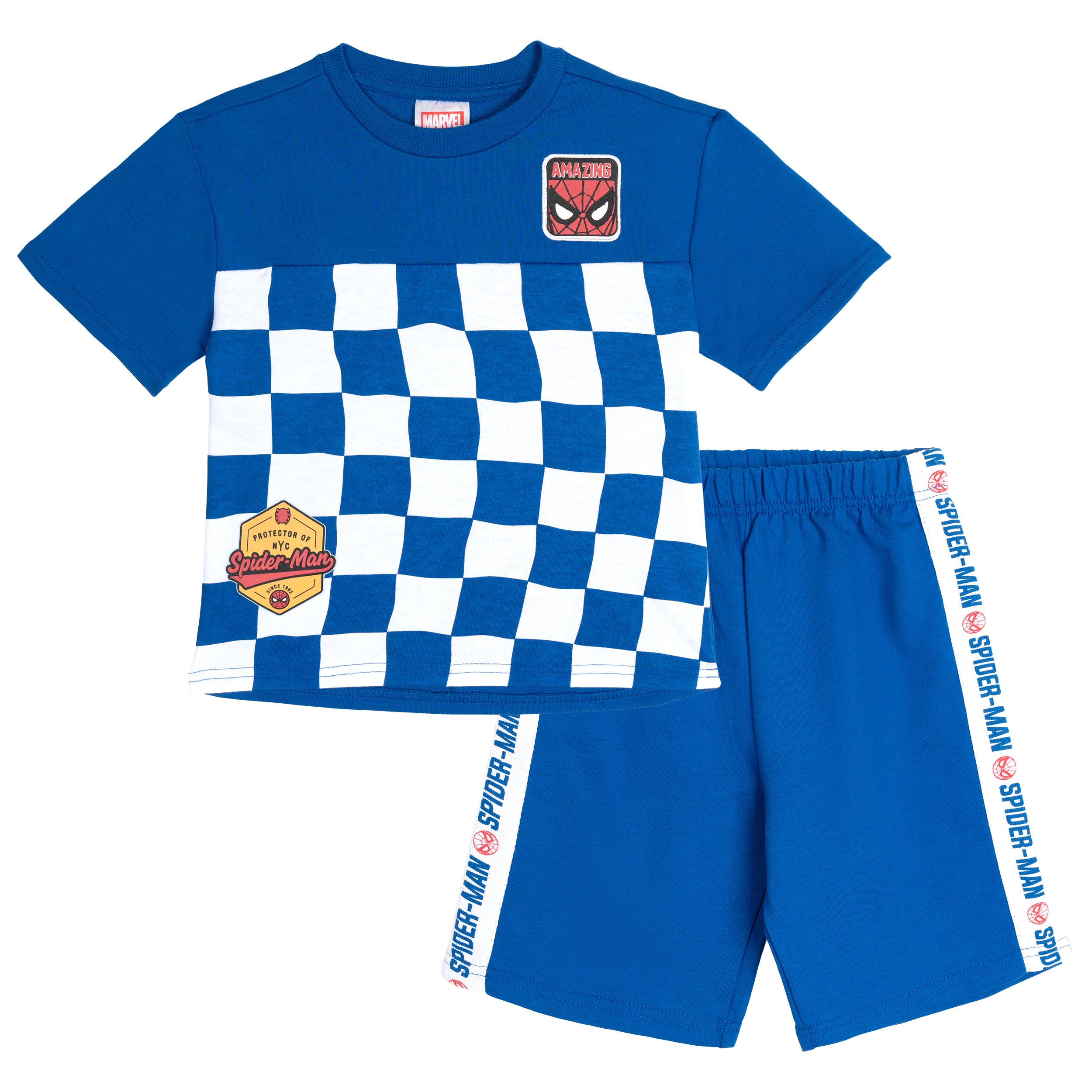 selected Spider Man Blue White