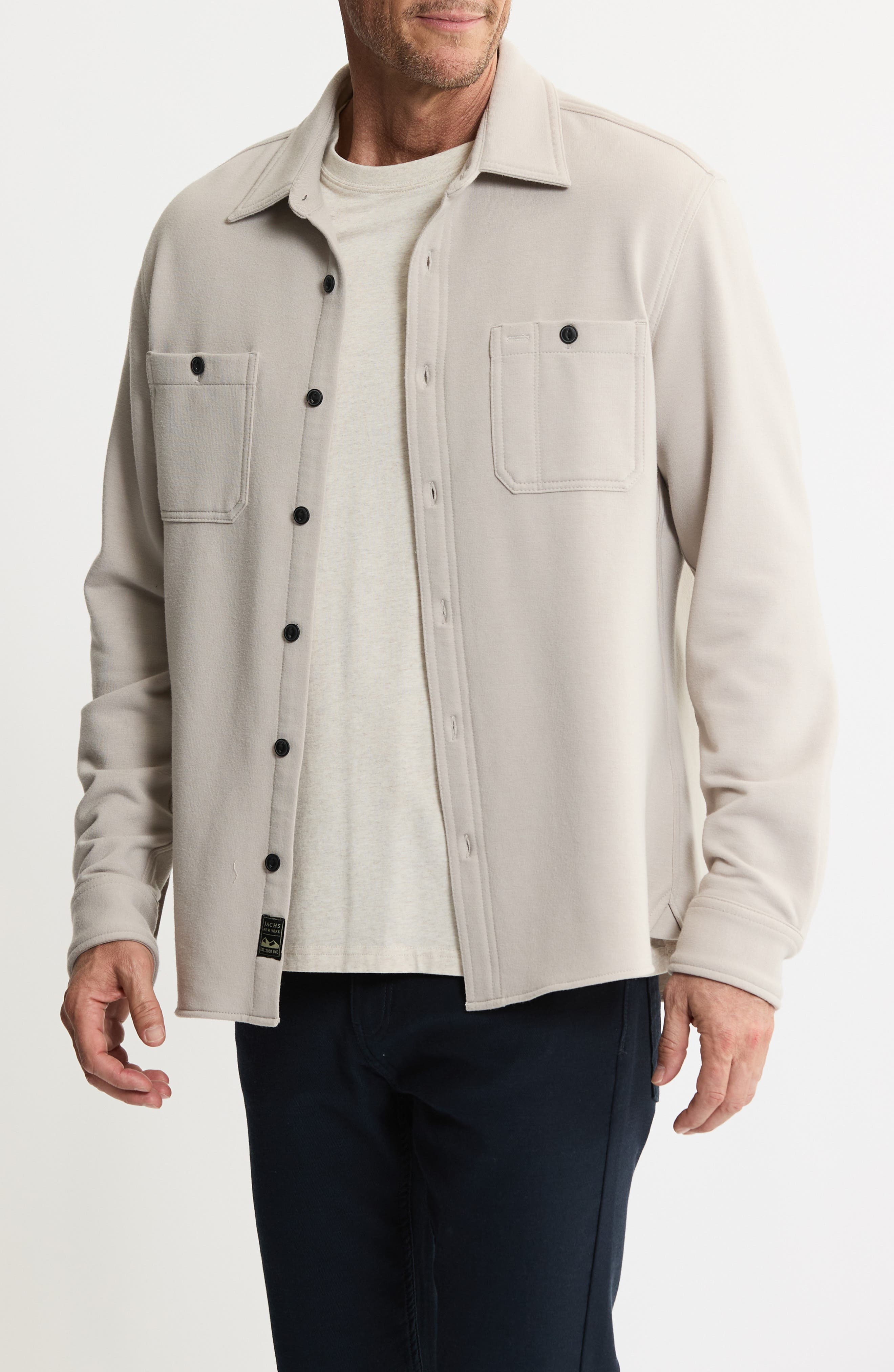 JACHS Knit Shirt Jacket
