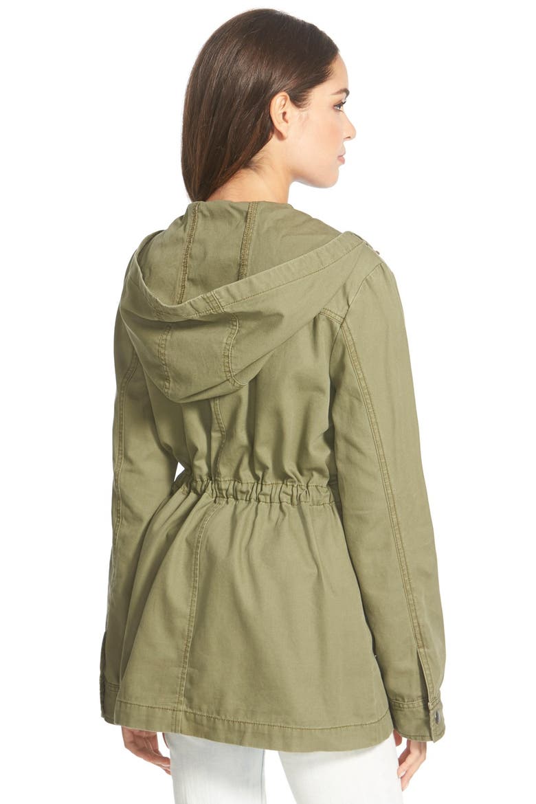 Hooded Field Jacket, Alternate, color, OLIVE BURNT