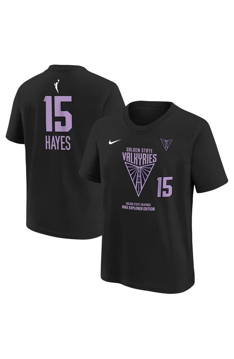 Nike Youth Nike Tiffany Hayes Black Golden State Valkyries Explorer Edition Player Name & Number T-Shirt, Main, color, Black