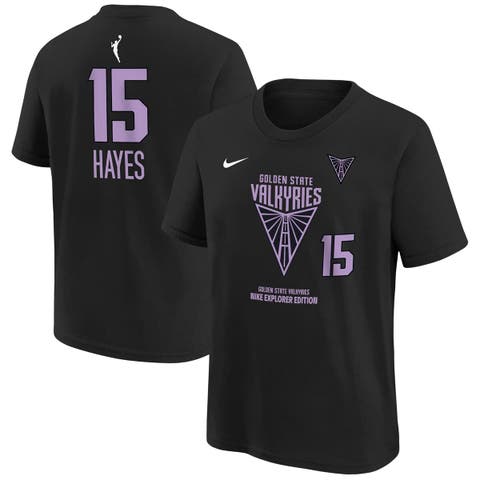Youth Nike Tiffany Hayes Black Golden State Valkyries Explorer Edition Player Name & Number T-Shirt