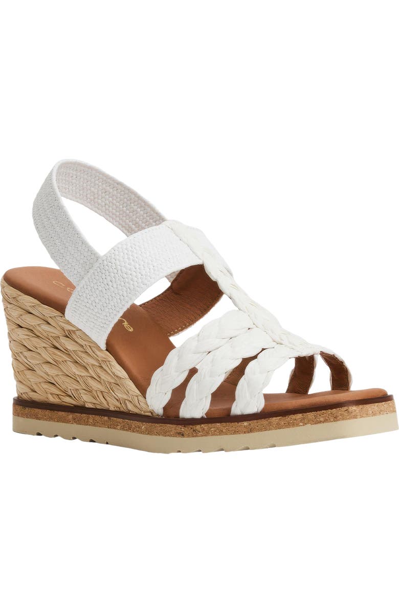 André Assous Maria Wedge Sandal, Main, color, White