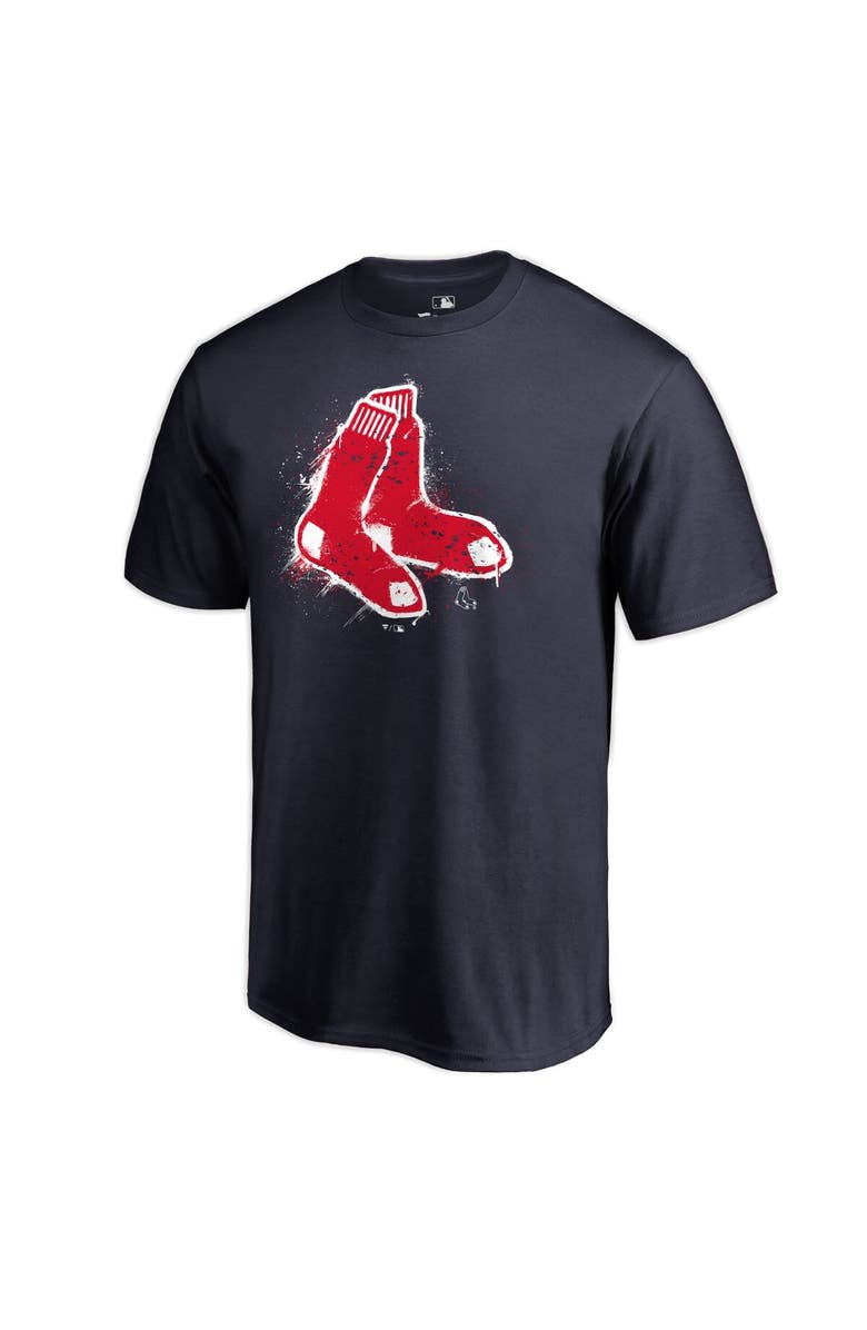 FANATICS Men's Fanatics Branded Navy Boston Red Sox Splatter Logo T-Shirt, Main, color, Navy