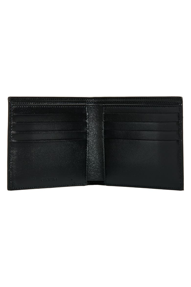 Sticker Square Leather Bifold Wallet, Alternate, color, BLACK/ MULTICOLOR