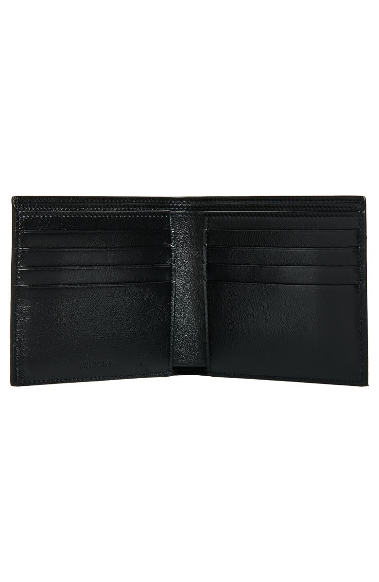 Balenciaga Sticker Square Leather Bifold Wallet, Alternate, color, Black/ Multicolor