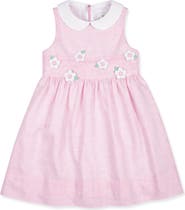 Florence Eiseman Linen-Look Dress With Flowers