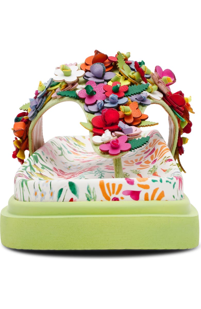 Betsey Johnson Kammeron Platform Flip Flop, Alternate, color, Natural Floral Multi